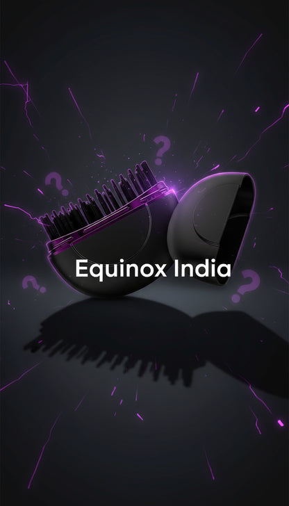 ⚡ EQUINOX India IonicPro™ Mini Cordless Hair Straightening Comb | Portable Salon-Style Smoothing Brush