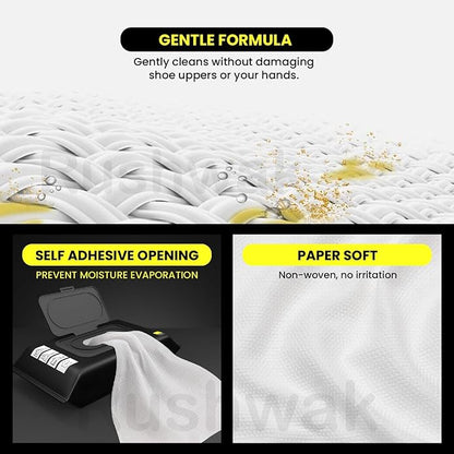 EQUINOX INDIA Premium Shoe Cleaner Wipes for Sneakers & Shoes – Waterless Instant Cleaning Wipes for White Shoes, Sports Shoes, Leather & Canvas (Skin-Safe Formula)
