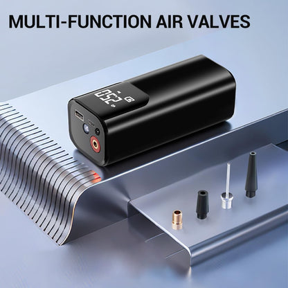 💨 EQUINOX AirBlaze™ Smart Portable Tyre Inflator | Dual Power 6000mAh Rechargeable Air Pump | 150 PSI Fast Inflation for Car, Bike & Sports