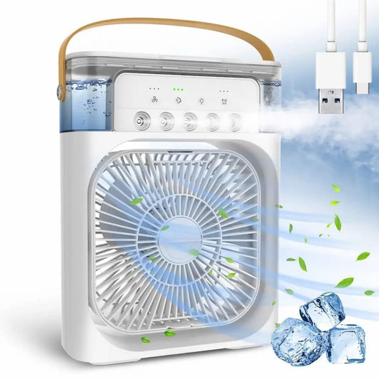 Equinox Personal Cooler: USB-Powered 4-in-1 Desk Fan, Humidifier & Air Freshener