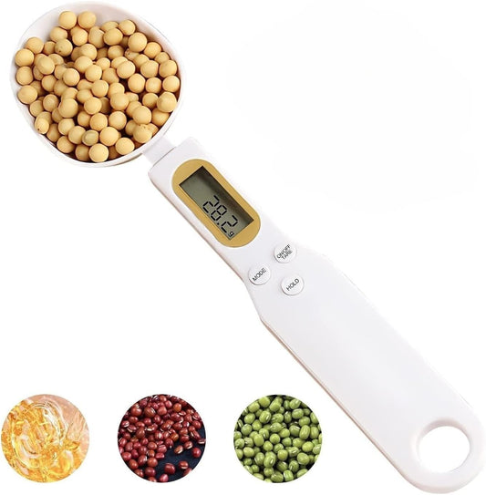 EQUINOX INDIA Digital Weighing Spoon Scale – 0.1g High Precision Food Measuring Spoon for Baking, Cooking, Dieting & Kitchen Prep | Multi-Unit Measurement | Tare + Hold Functions