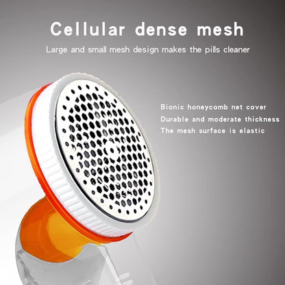 electric lint remover with honeycomb mesh guard