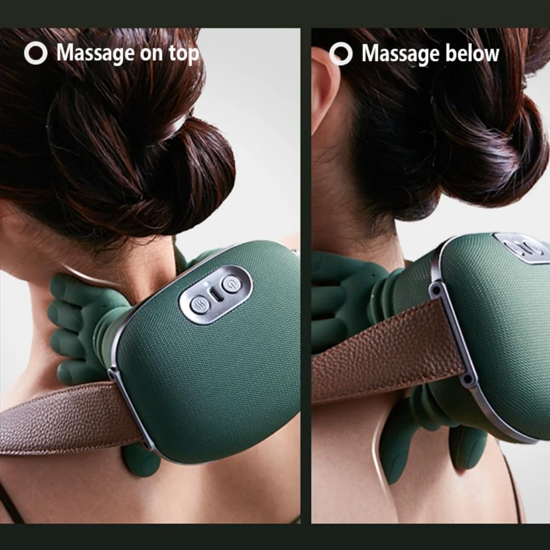 EQUINOX INDIA Neck Pain Relief Massager with Heat — Cordless Deep Kneading for Neck & Shoulders