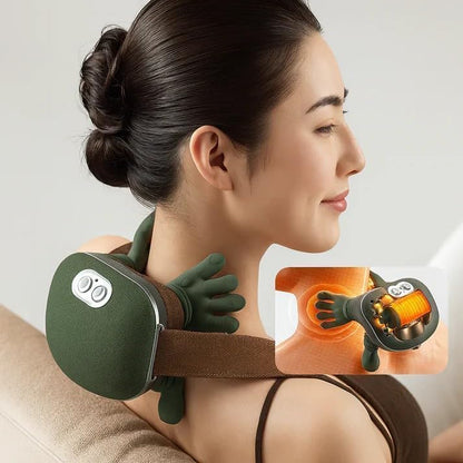 EQUINOX INDIA Neck Pain Relief Massager with Heat — Cordless Deep Kneading for Neck & Shoulders