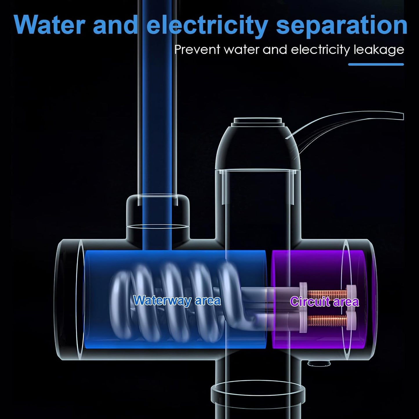 💧 EQUINOX INDIA Instant Electric Heating Water Faucet | 3000W Smart LED Tap with 3s Fast Heating & 360° Rotation