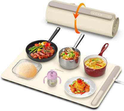 EQUINOX India HeatMat™ | Smart Flexible Food Warming Mat | Adjustable Temperature, Waterproof & Compact Design