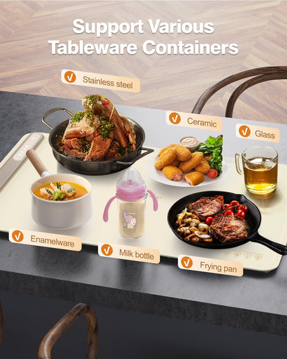 EQUINOX India HeatMat™ | Smart Flexible Food Warming Mat | Adjustable Temperature, Waterproof & Compact Design