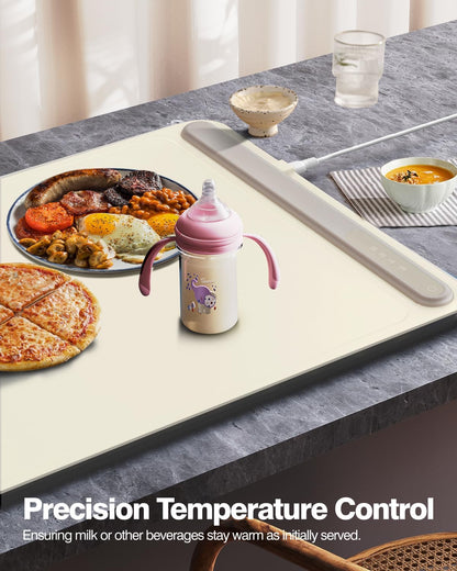EQUINOX India HeatMat™ | Smart Flexible Food Warming Mat | Adjustable Temperature, Waterproof & Compact Design