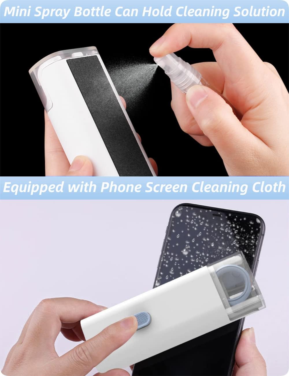 7-in-1 Electronic Cleaning Kit — Earbud Cleaner, Keyboard Brush, Screen Cleaning Pad, Port Cleaning Pen & Keycap Puller | Multi-Device Dust Removal Tool