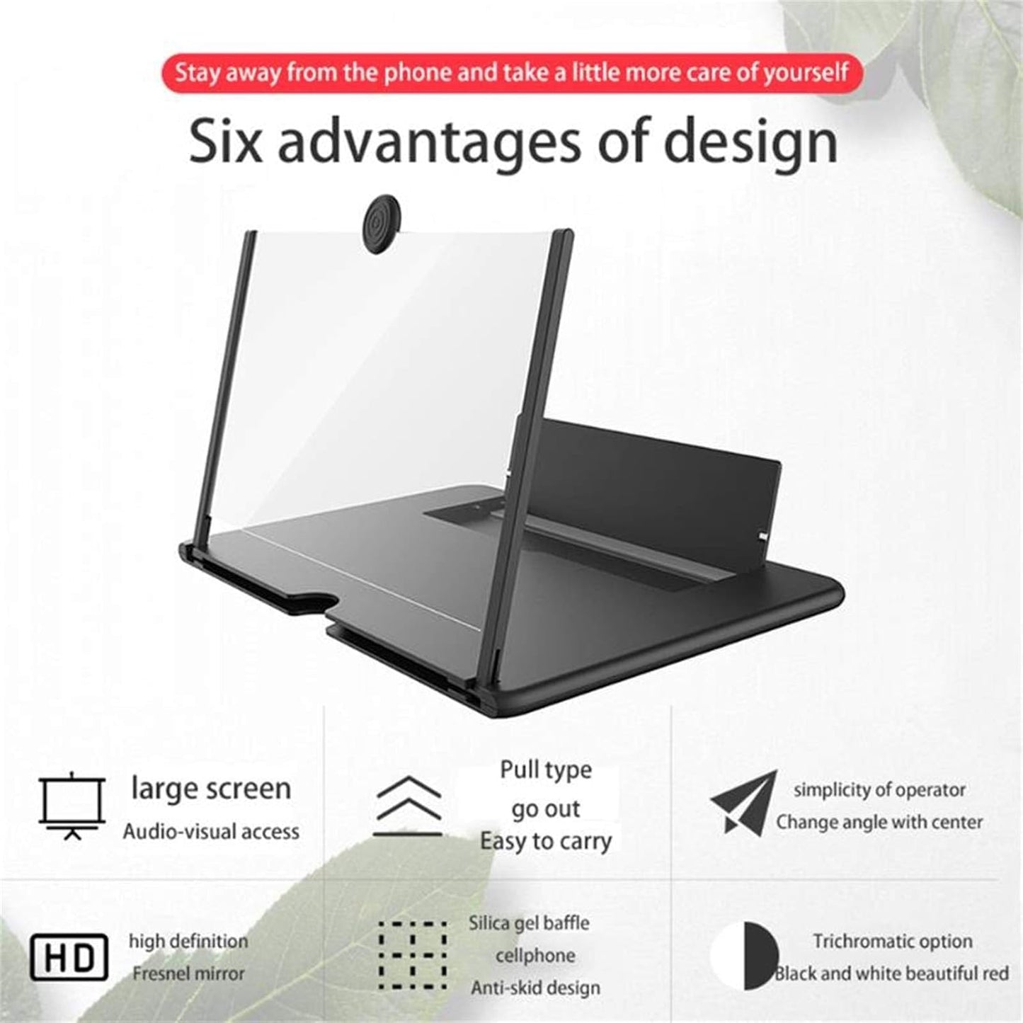 lightweight mobile screen magnifier indoor use