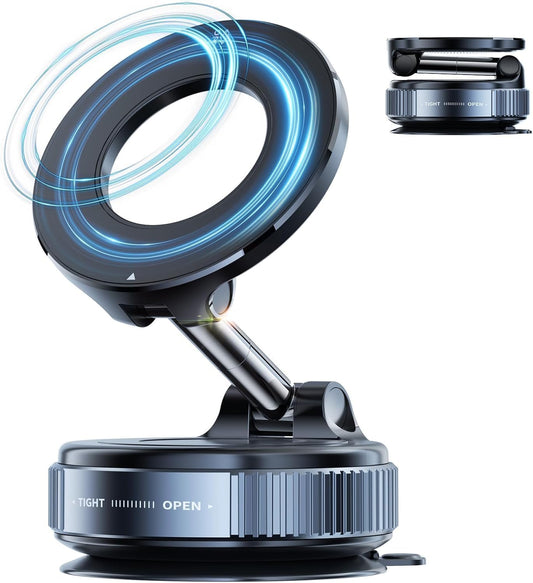Magnetic suction phone holder