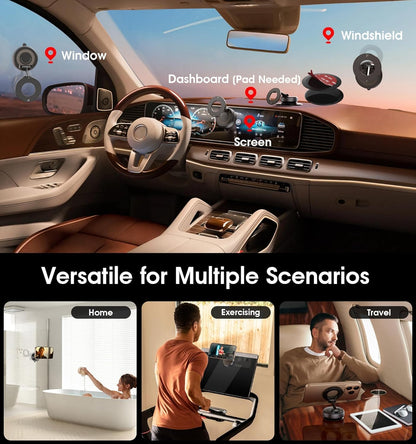 Magnetic suction phone holder