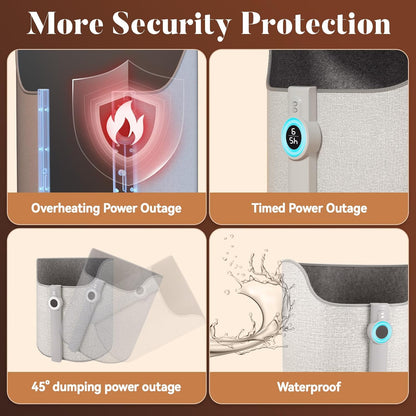 EQUINOX India ThermoWrap™ 720° Graphene Leg & Body Heater Mat | Smart Ambient Heated Mat for Home, Office & Pets (Foldable, 5 Modes, 160°F Rapid Warmth)