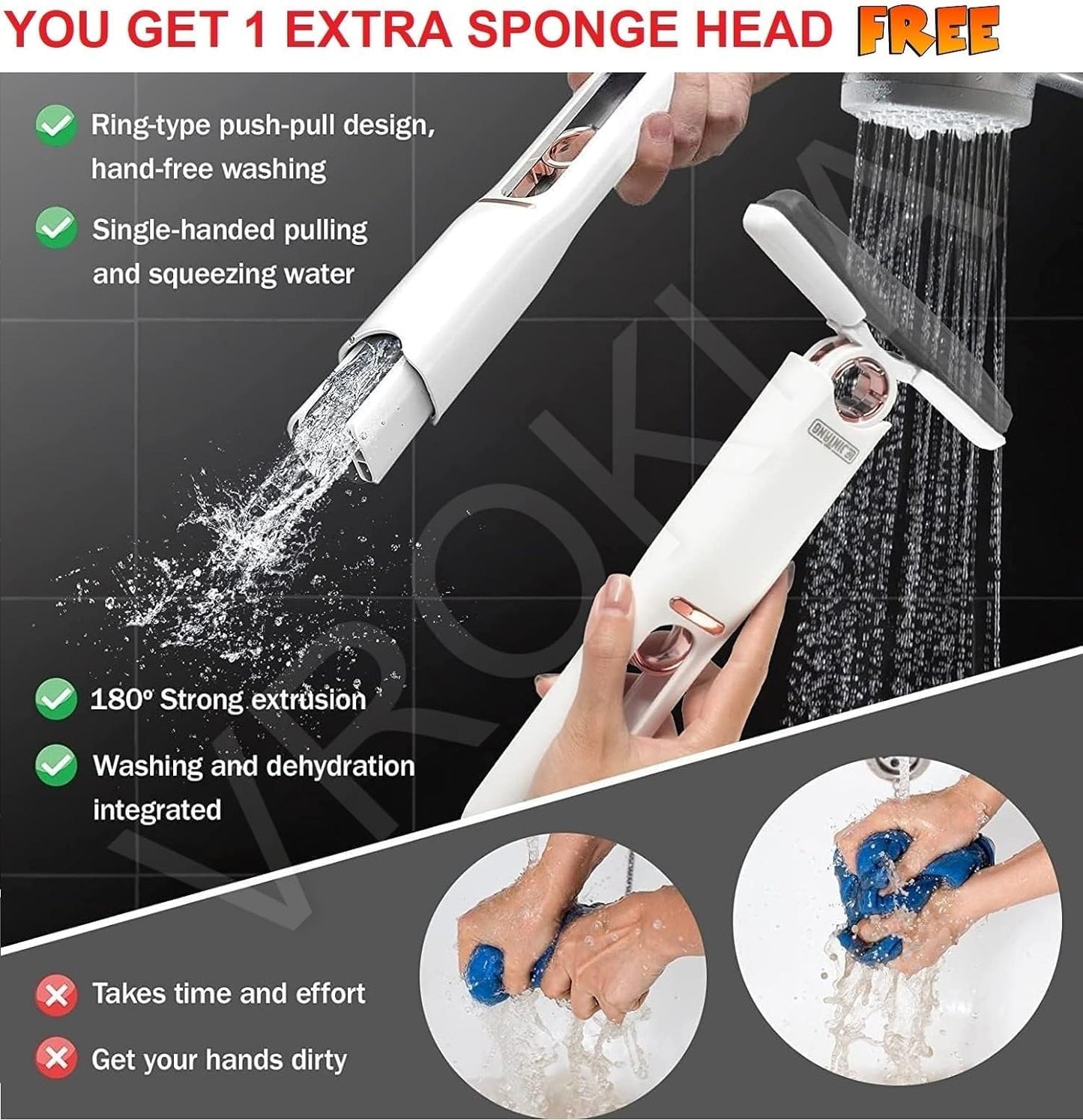 Portable Mini Mop Home & Kitchen Cleaning Tools (Premium Quality)