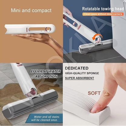 Portable Mini Mop Home & Kitchen Cleaning Tools (Premium Quality)