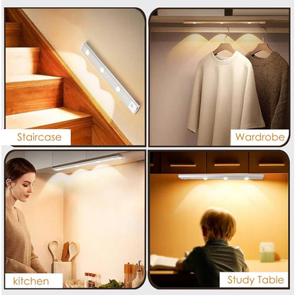 LED PIR Motion Sensor Cabinet  With USB Rechargeble