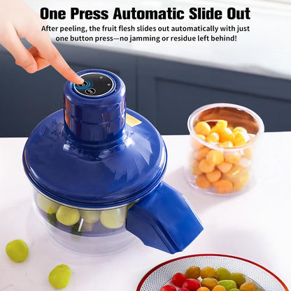 EQUINOX INDIA Electric Fruit & Vegetable Peeler | 420-Blade Automatic Peeling Machine | Cordless, Type-C Rechargeable & High-Speed Performance