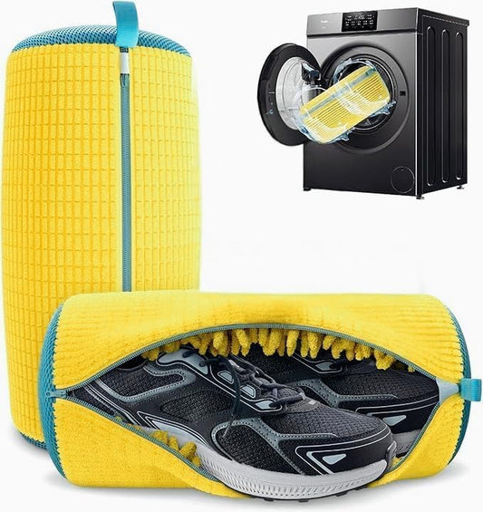 🧼 Equinox 360° Shoe Cleaning Bag  Hands-Free Shoe Washer | 20,000+ Chenille Fibers | Machine Wash Protection & Deep Cleaning Pouch
