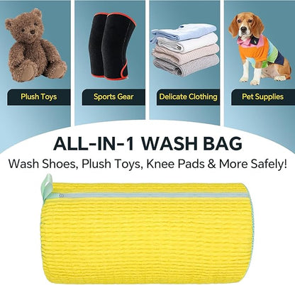 🧼 Equinox 360° Shoe Cleaning Bag  Hands-Free Shoe Washer | 20,000+ Chenille Fibers | Machine Wash Protection & Deep Cleaning Pouch