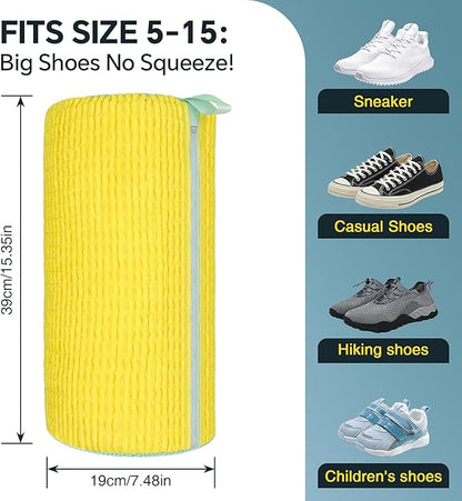 🧼 Equinox 360° Shoe Cleaning Bag  Hands-Free Shoe Washer | 20,000+ Chenille Fibers | Machine Wash Protection & Deep Cleaning Pouch