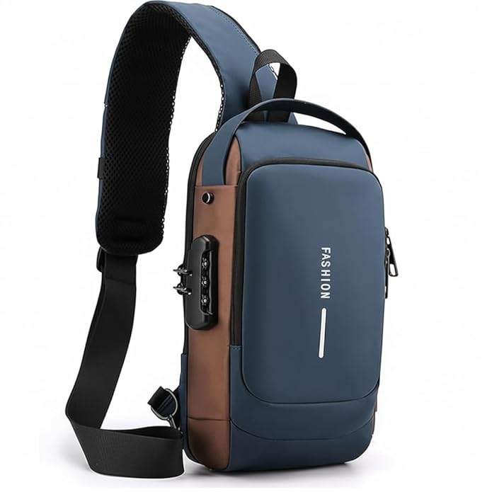 🎒 EQUINOX India UrbanEdge™ Crossbody Sling Bag | Premium Anti-Theft Travel &amp; Daily Carry Bag with USB Charging Port