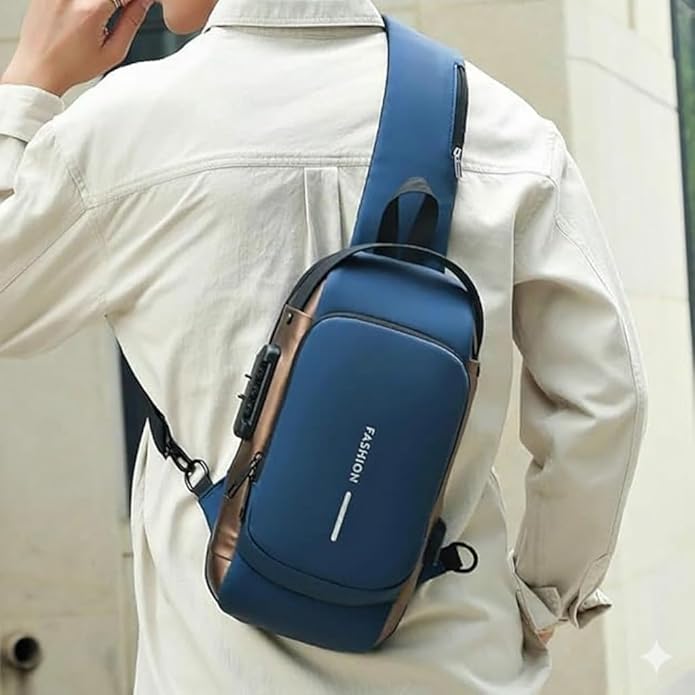 🎒 EQUINOX India UrbanEdge™ Crossbody Sling Bag | Premium Anti-Theft Travel &amp; Daily Carry Bag with USB Charging Port