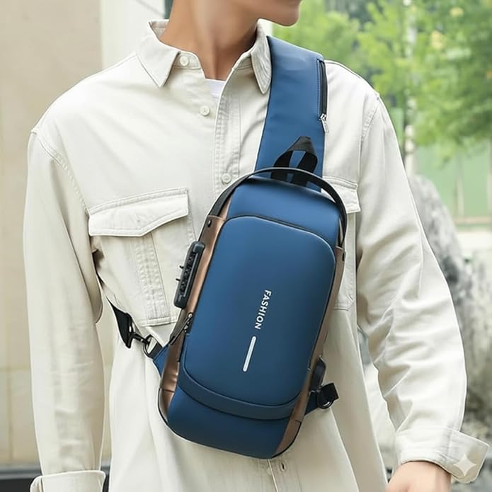 🎒 EQUINOX India UrbanEdge™ Crossbody Sling Bag | Premium Anti-Theft Travel &amp; Daily Carry Bag with USB Charging Port