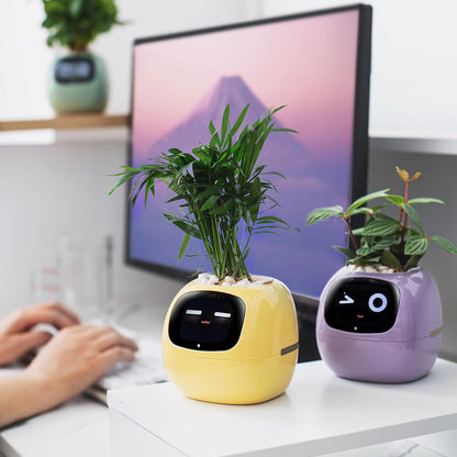 IVY Smart Plant Robot Flower Pot — Automatic Watering, App Control & AI Plant Care