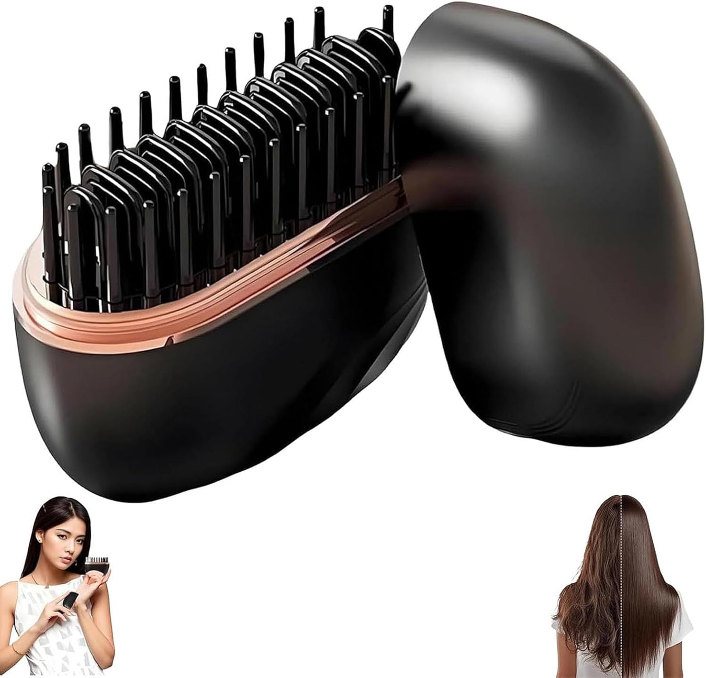 ⚡ EQUINOX India IonicPro™ Mini Cordless Hair Straightening Comb | Portable Salon-Style Smoothing Brush