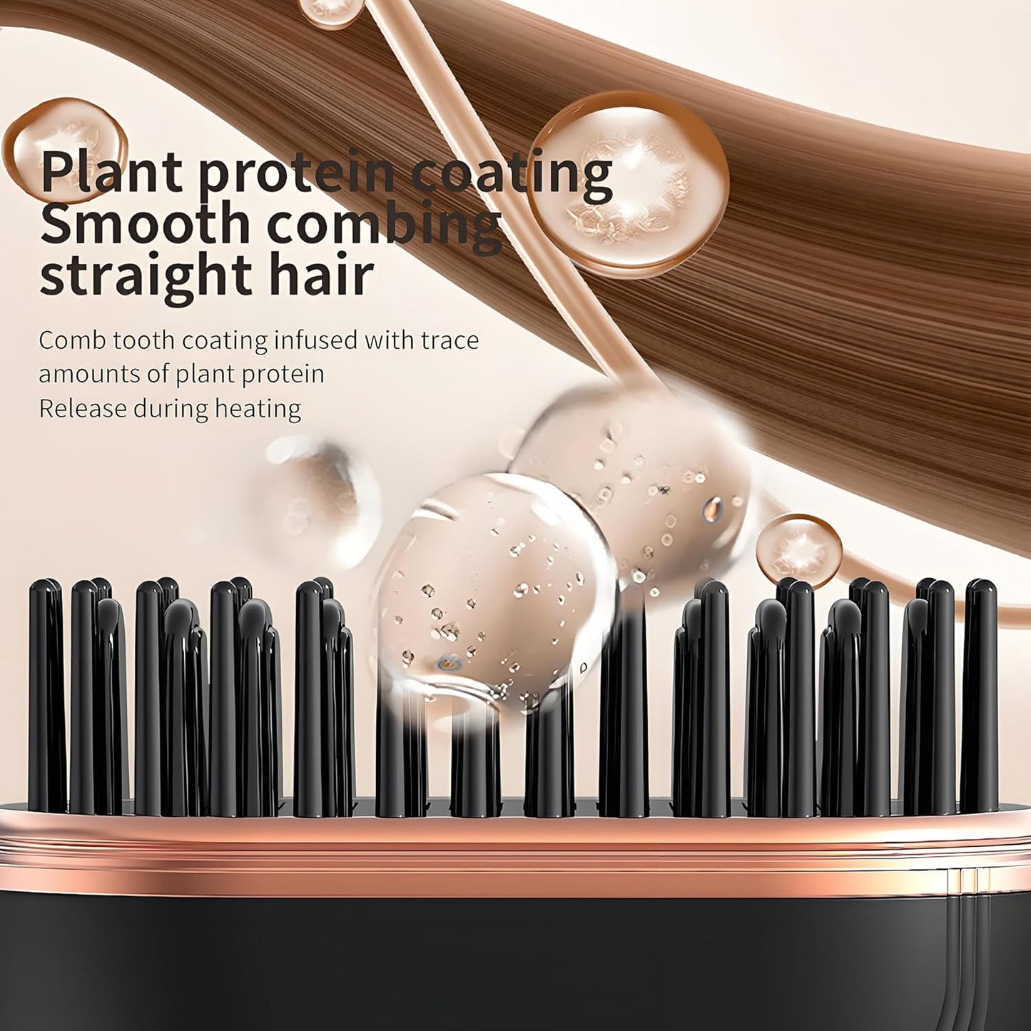 ⚡ EQUINOX India IonicPro™ Mini Cordless Hair Straightening Comb | Portable Salon-Style Smoothing Brush