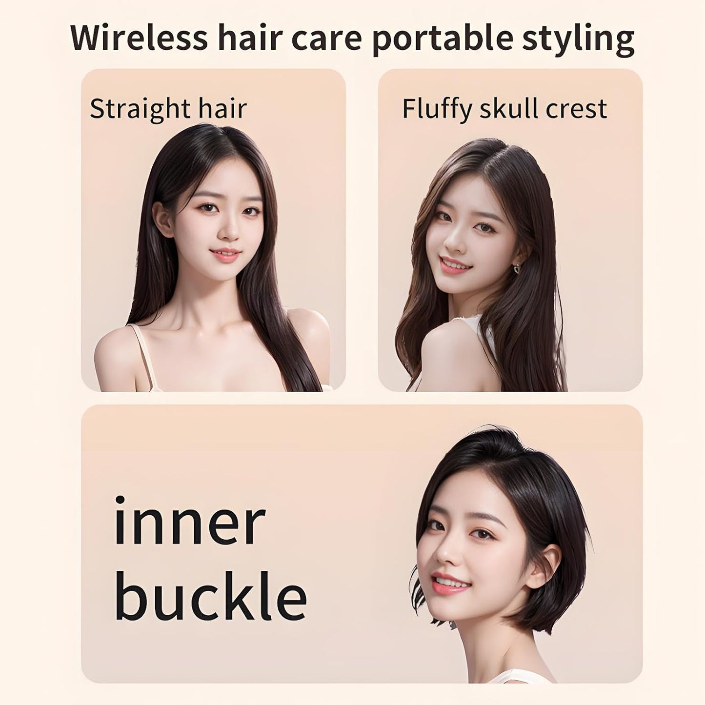 ⚡ EQUINOX India IonicPro™ Mini Cordless Hair Straightening Comb | Portable Salon-Style Smoothing Brush