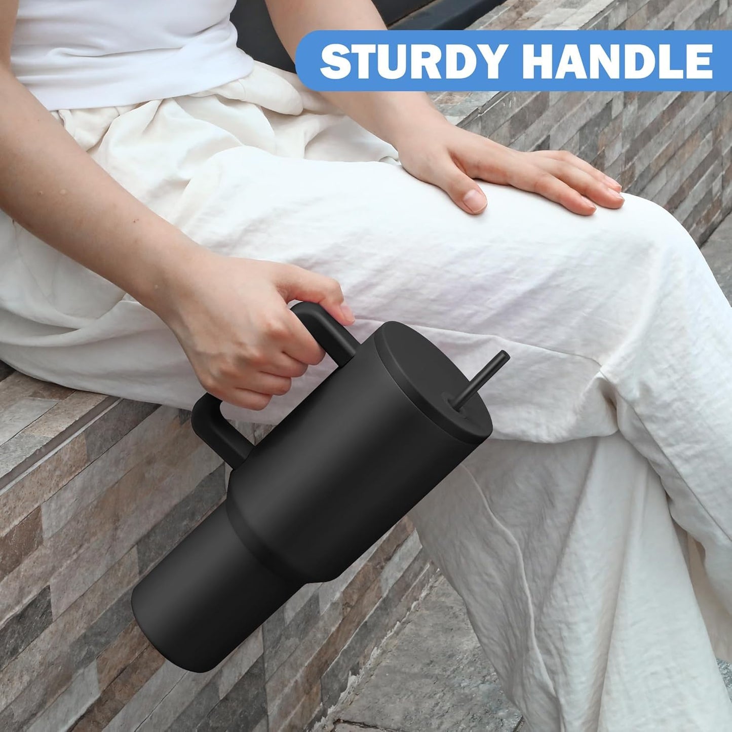 Stainless Steel Vacuum Insulated Tumbler With Lid 1200ml