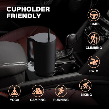 Stainless Steel Vacuum Insulated Tumbler With Lid 1200ml