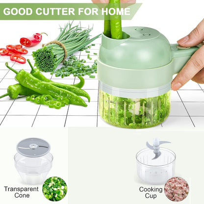 4 in 1 Mini electric handheld vegetable chopper