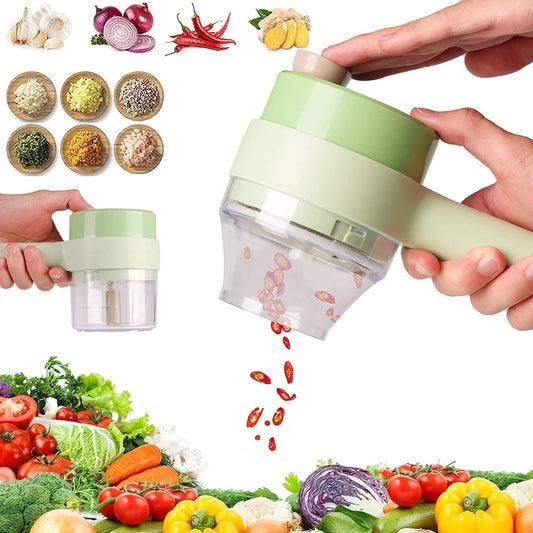 4 in 1 Mini electric handheld vegetable chopper