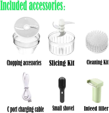 4 in 1 Mini electric handheld vegetable chopper
